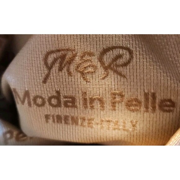 M&R Genuine Leather Moda in Pelle  Ostrich Pattern Tote Shoulder Bag and Wallet - Picture 8 of 11